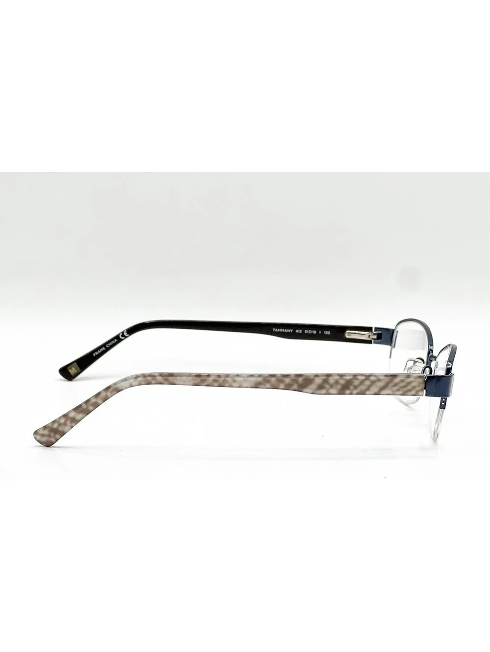 Marchon Nyc Tammany 412 Navy Authentic Eyeglasses 51-18-135